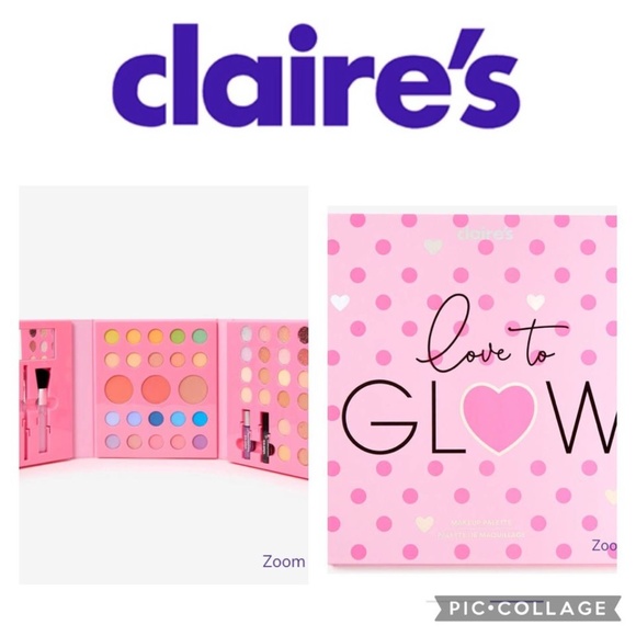 Claire's Other - Claires Girls makeup palette Love to Glow 50 Piece Makeup Set